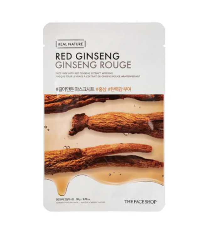 RED GINSENG Real Nature Face Mask - THE FACE SHOP