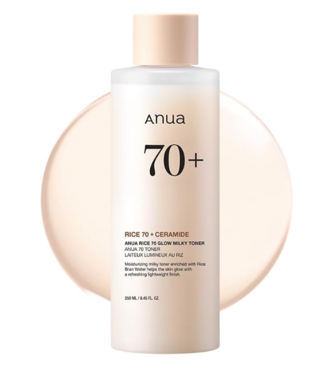 Rice 70 Glow Milky Toner - ANUA
